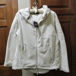 NWT 2023 Baerskin Women's Fleece Tactical Hoodie White M